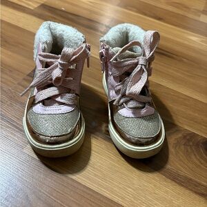 Osh Kosh Stylish Pink and Gold Kids Shoes